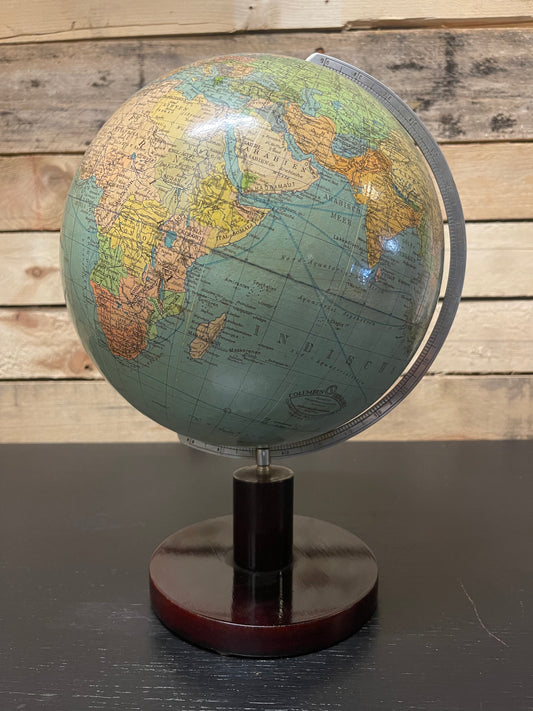 Vintage 1970s German Table Globe By Renowned Makers Columbus