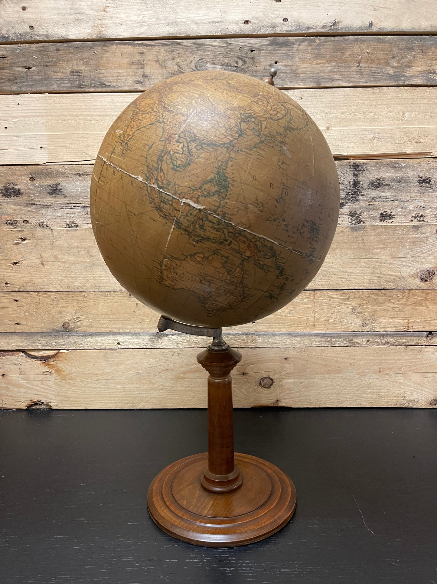 Dietrich Reimers German Antique Earth Globe Berlin 1920