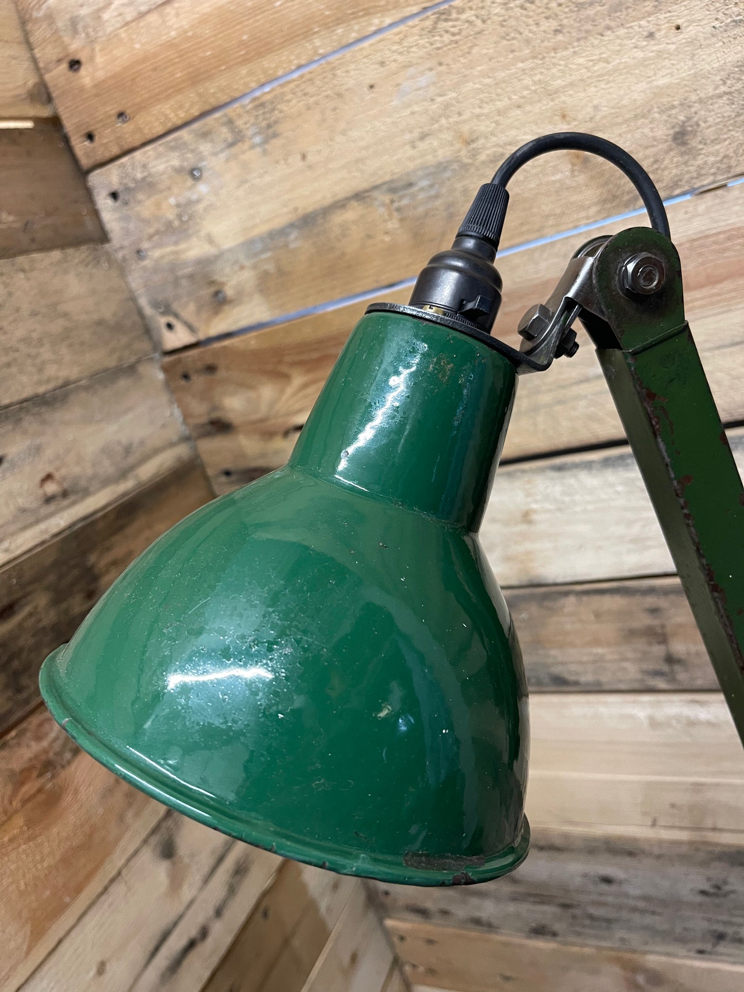 1930s Industrial Wall Lamp By EDL
