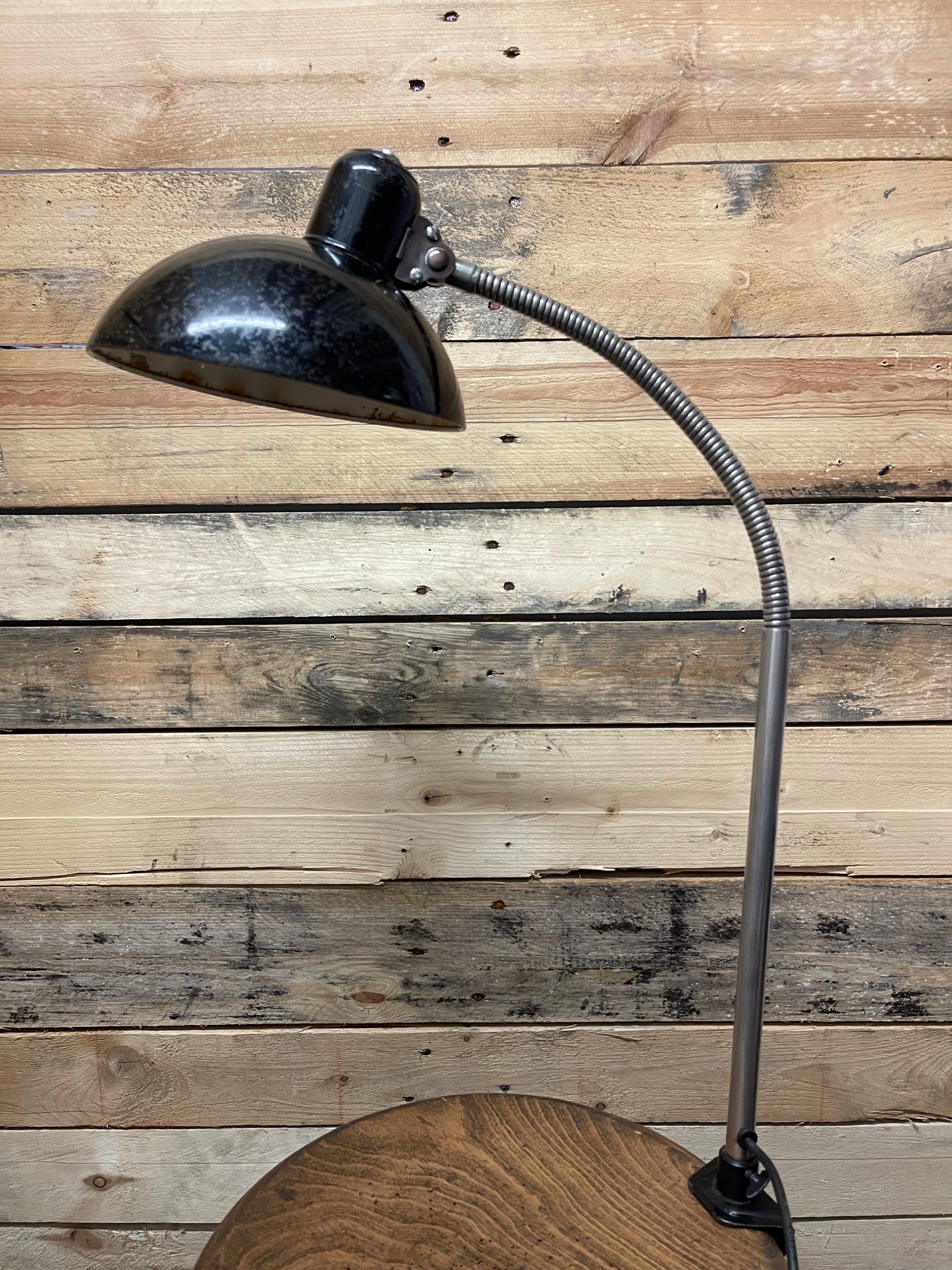 1940s Kaiser Idell Model 6740 Clamp On Table Lamp