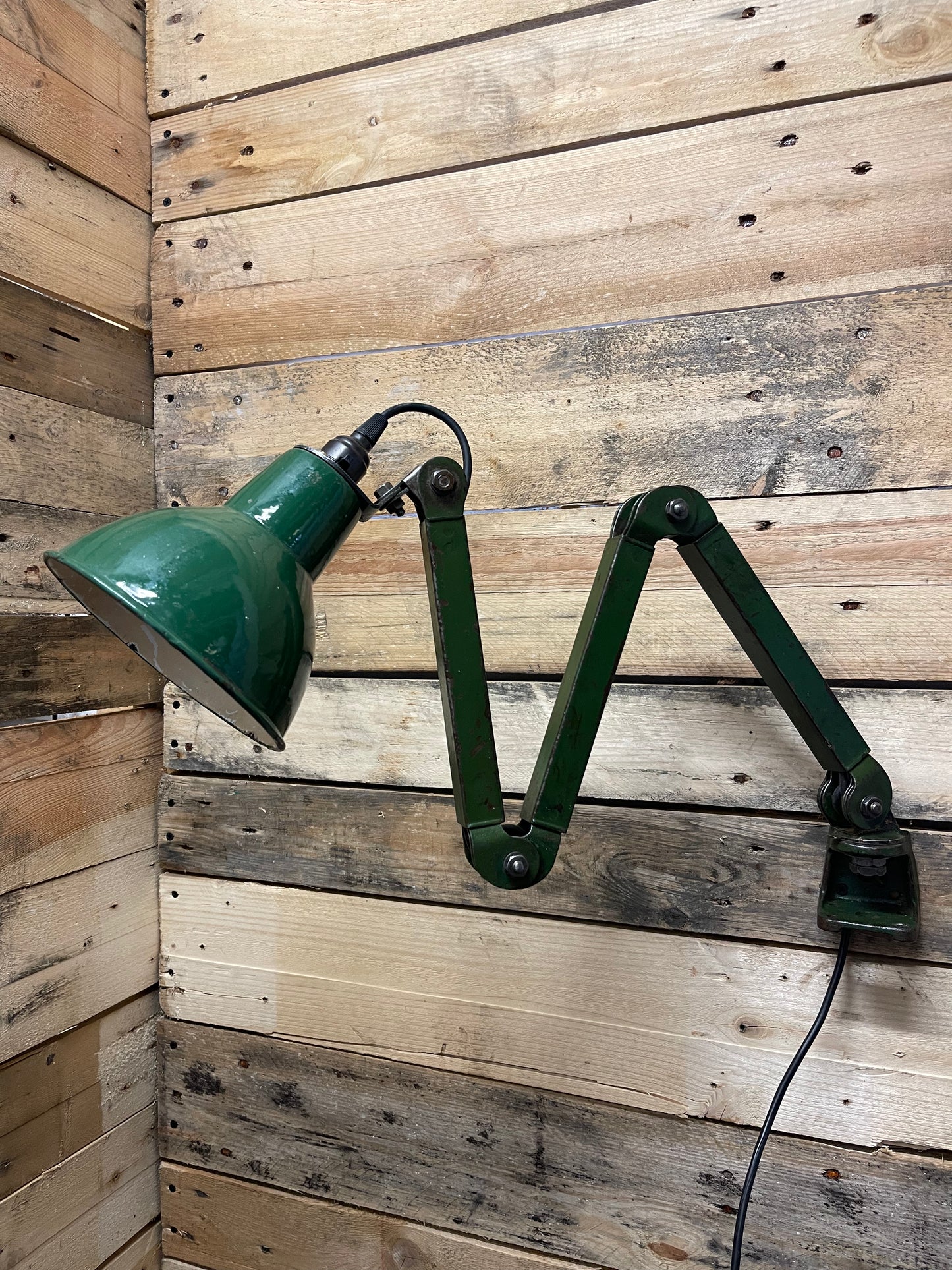 1930s Industrial Wall Lamp By EDL