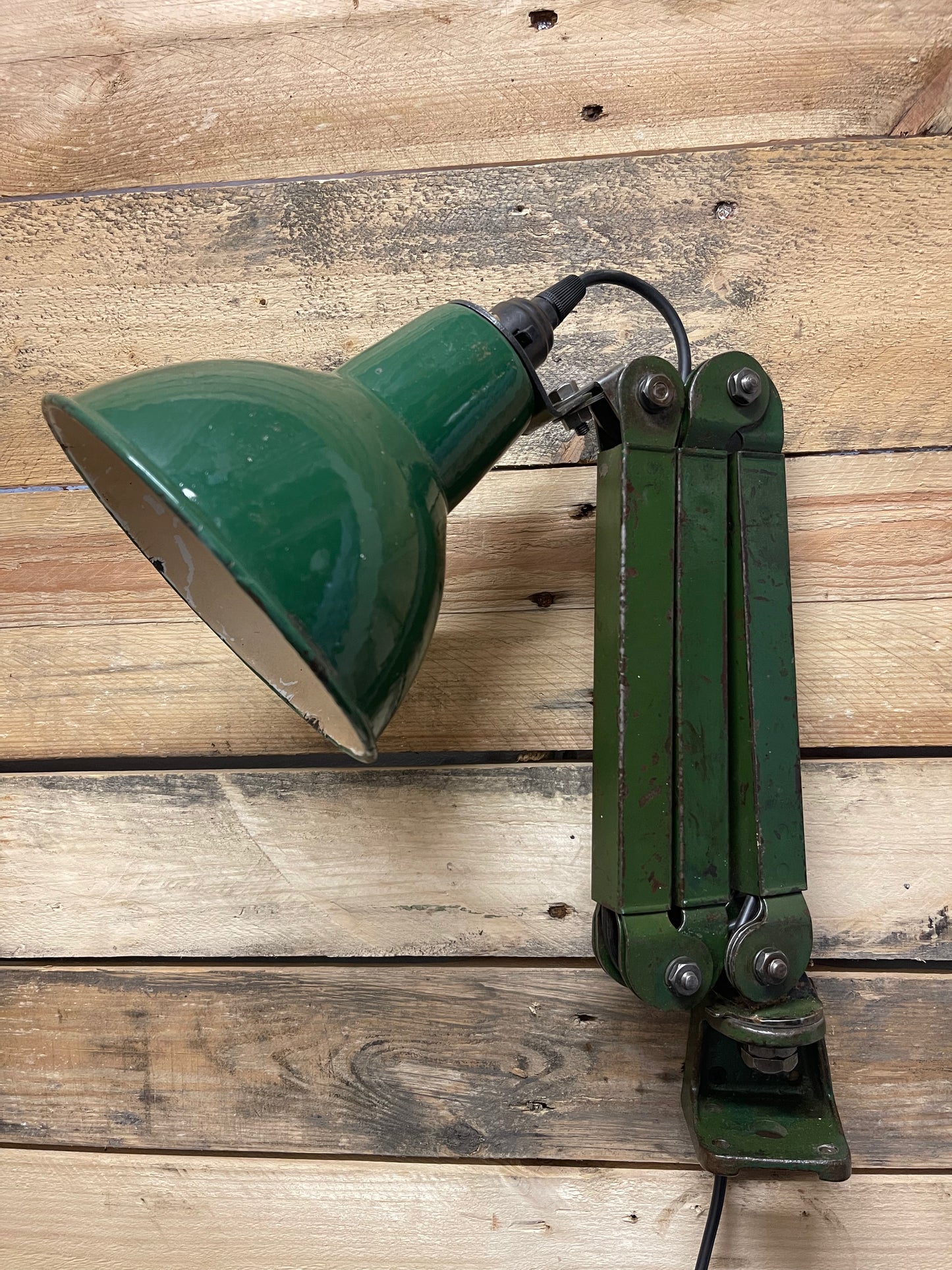 1930s Industrial Wall Lamp By EDL