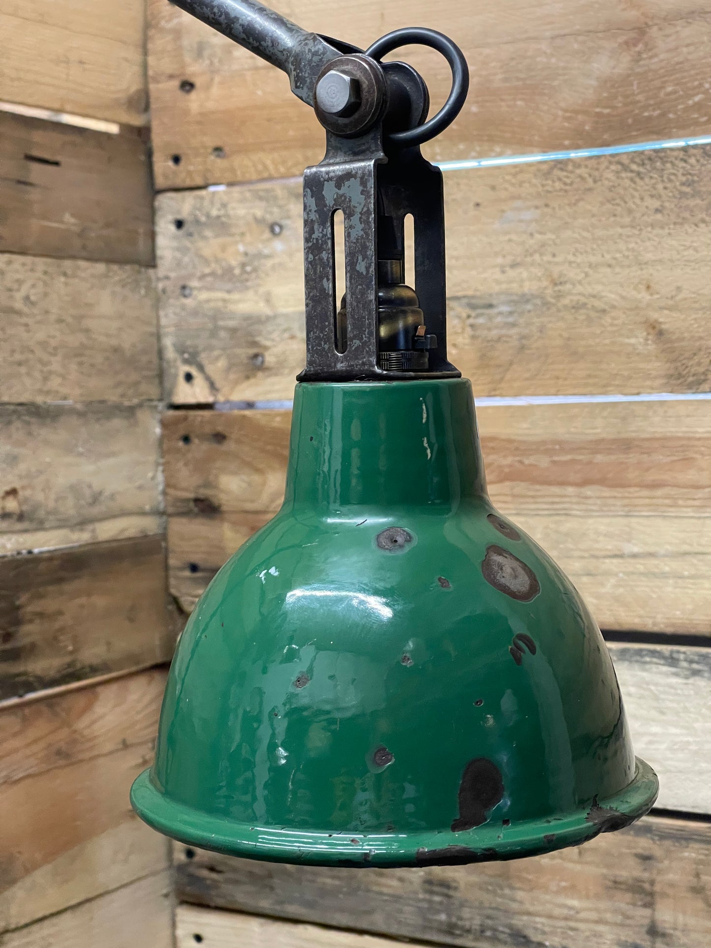 1930s Industrial Wall Lamp By John Dugdill & Co