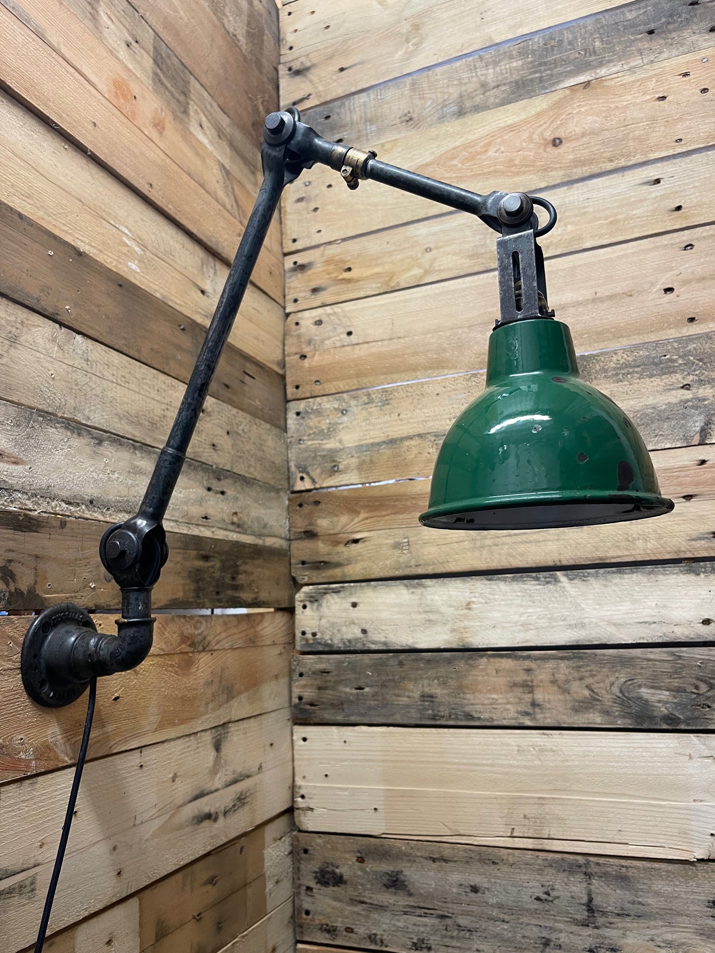 1930s Industrial Wall Lamp By John Dugdill & Co