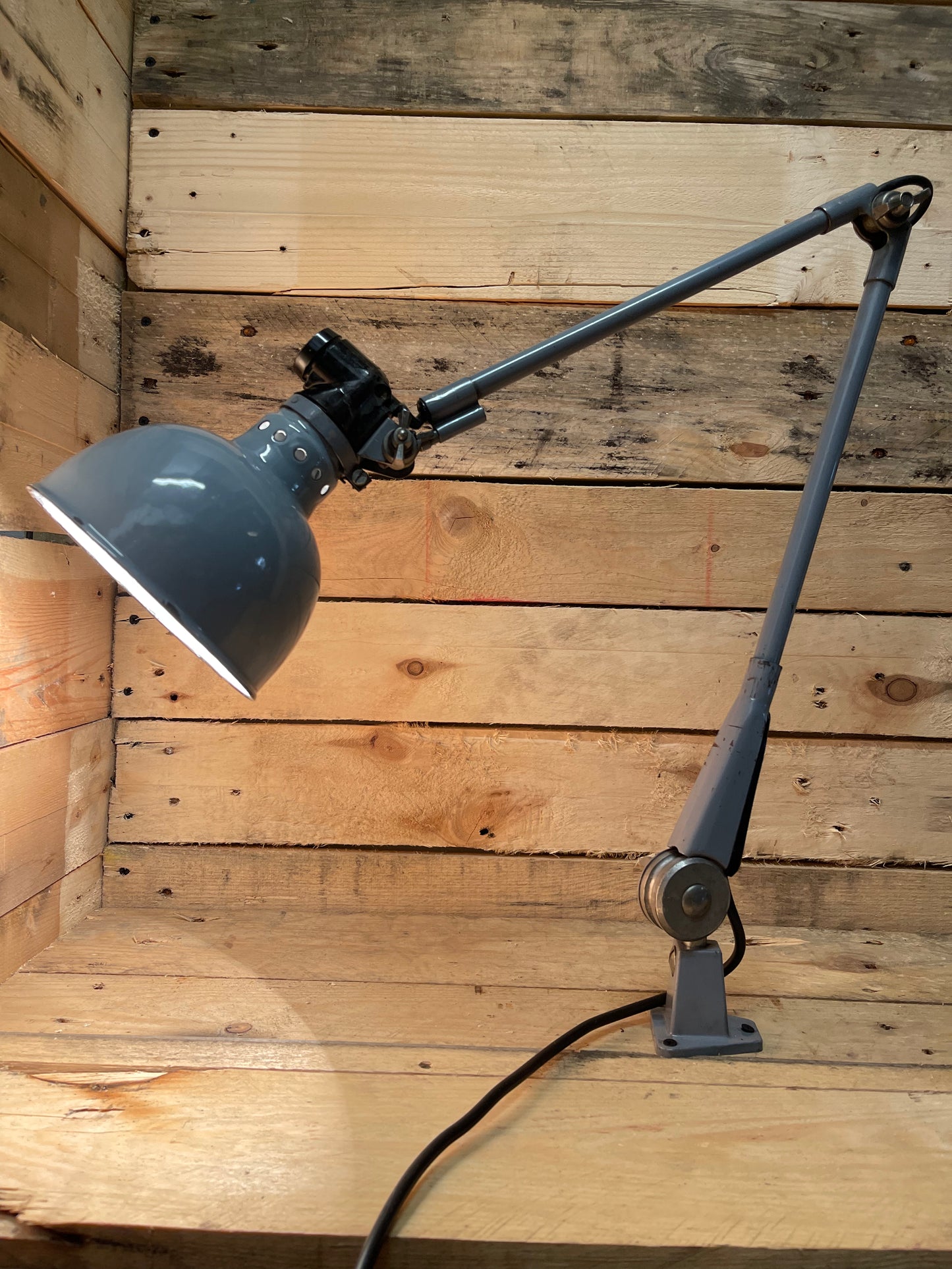 1930s Work Top / Wall Mountable Task Lamp By Ernst Rademacher