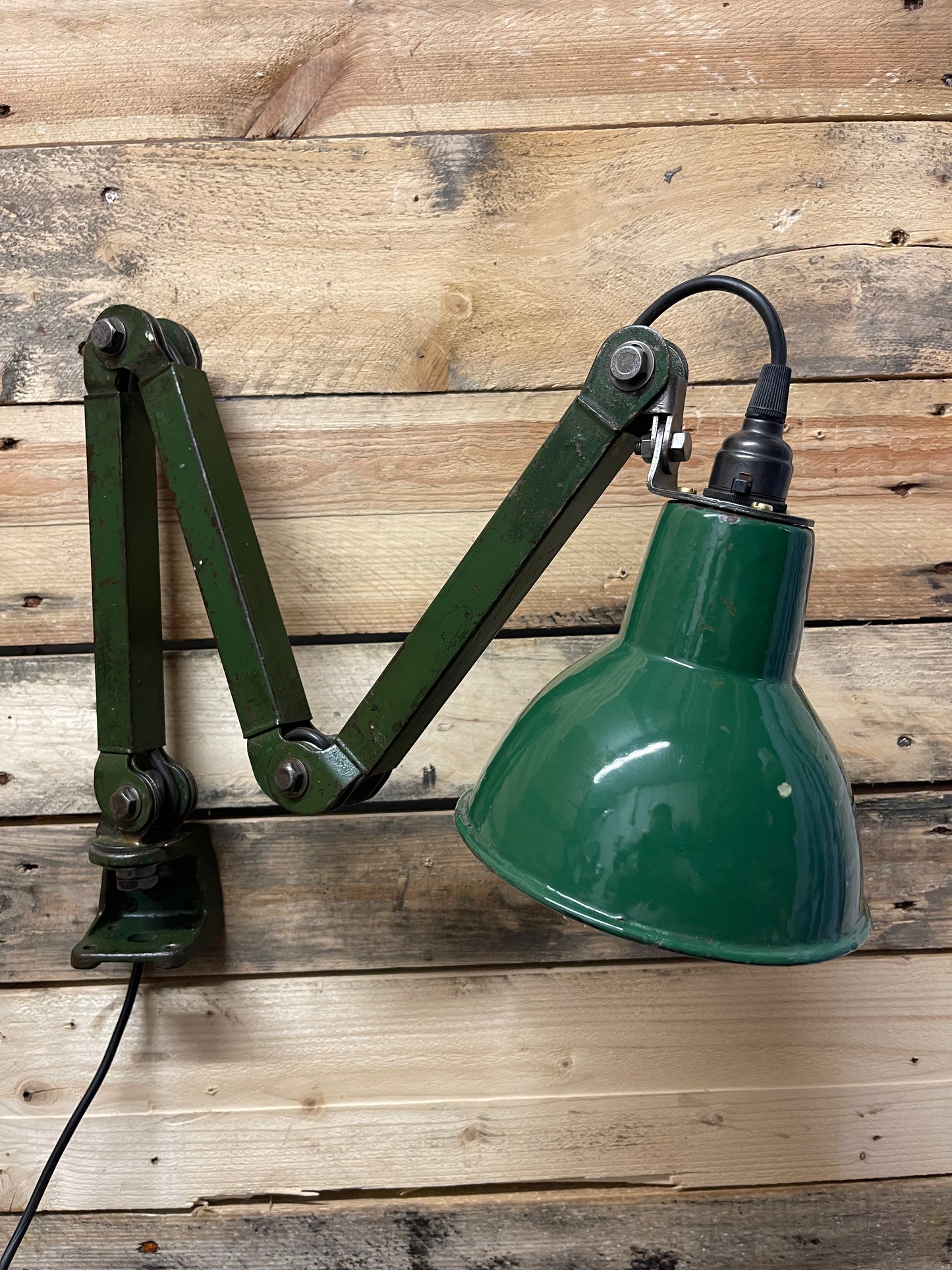 1930s Industrial Wall Lamp By EDL