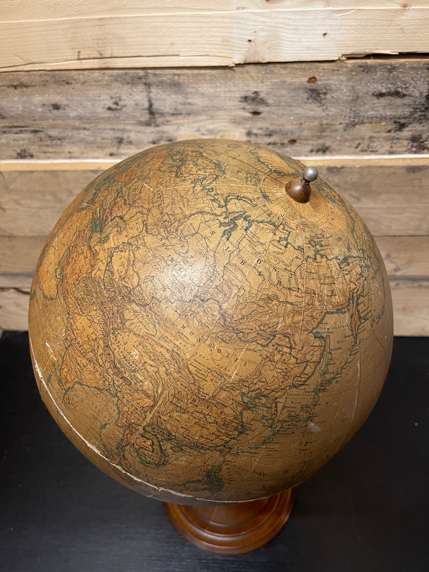 Dietrich Reimers German Antique Earth Globe Berlin 1920