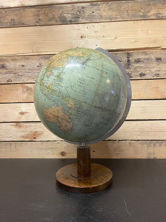 Vintage 1950s German Table Globe By Renowned Makers Columbus