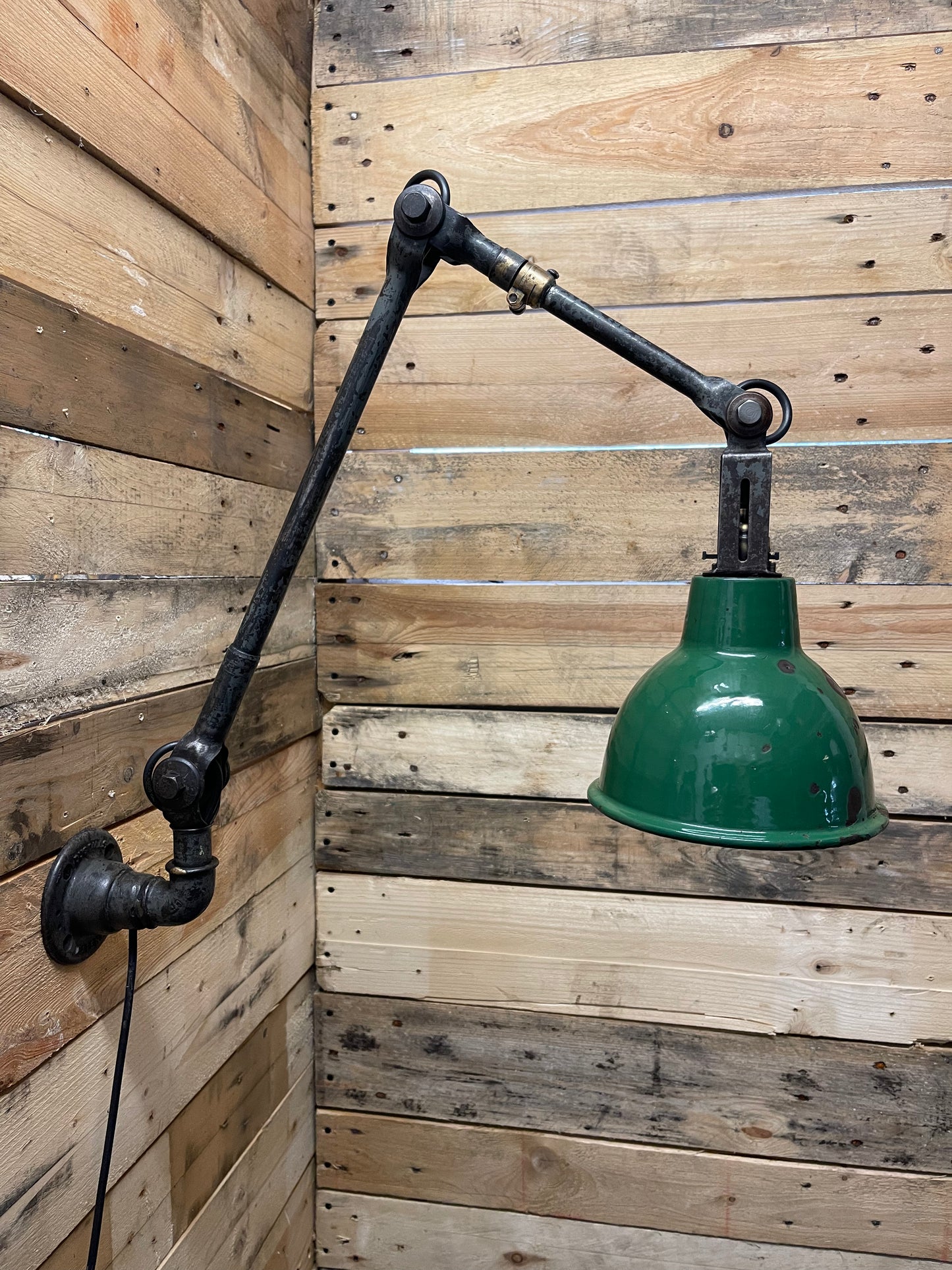 1930s Industrial Wall Lamp By John Dugdill & Co