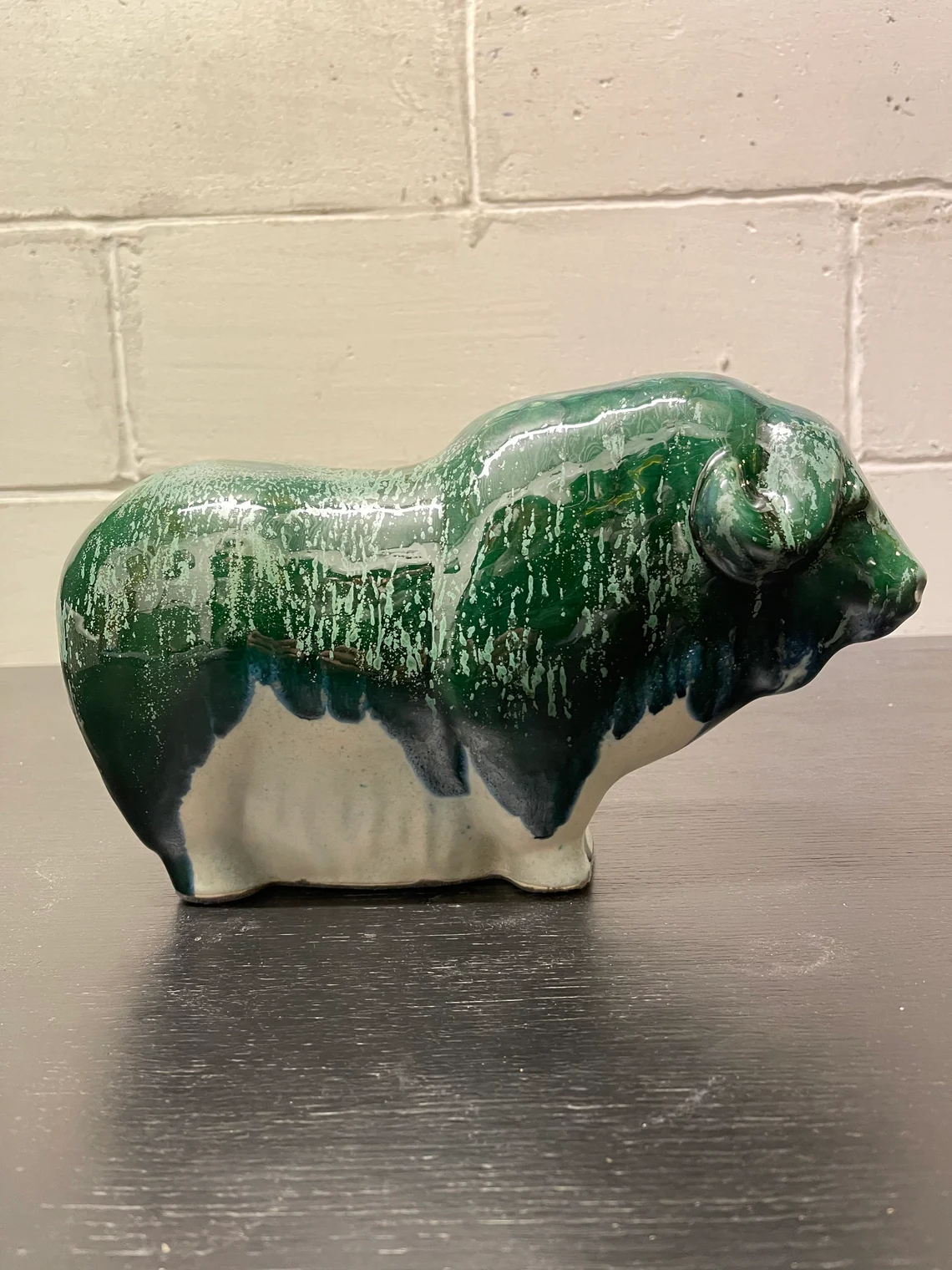 Otto Keramik Ceramic Buffalo West German Pottery Fat Lava
