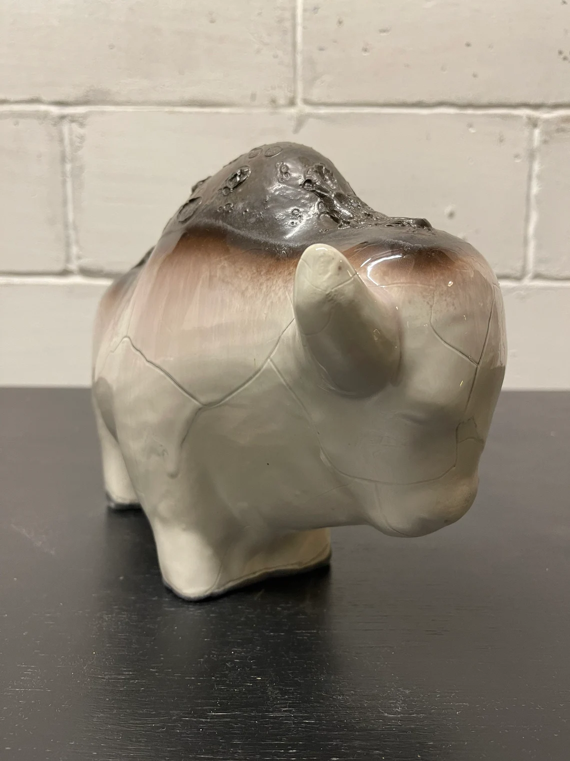 Otto Keramik Ceramic Bull West German Pottery Fat Lava