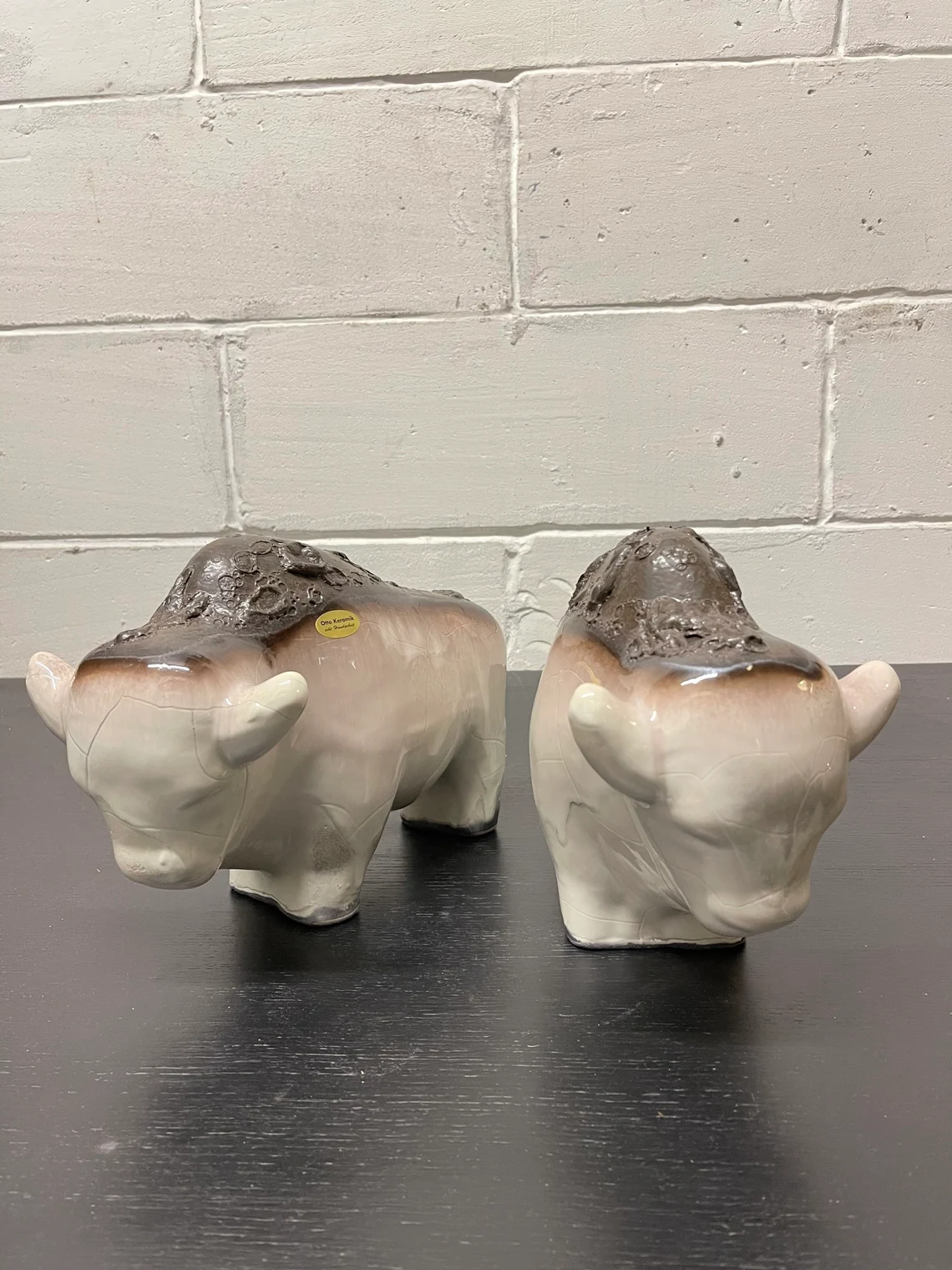 Otto Keramik Ceramic Bull West German Pottery Fat Lava