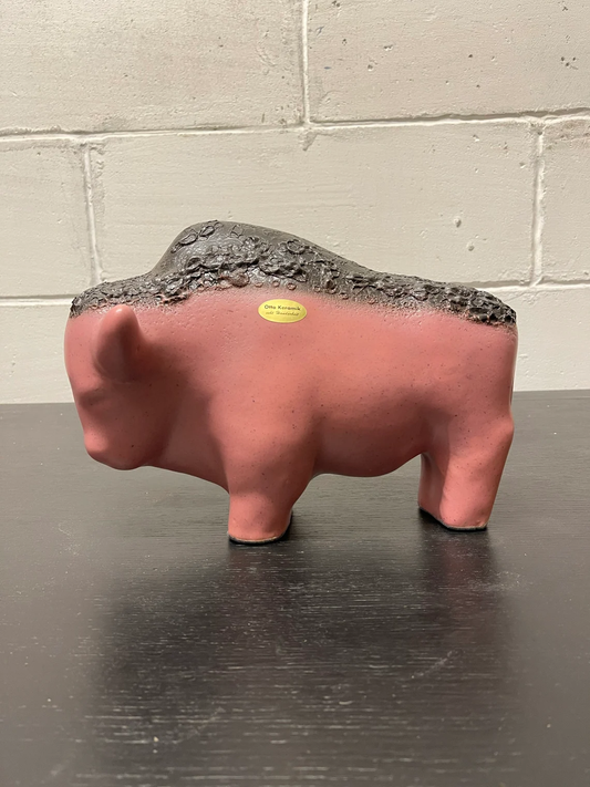 Otto Keramik Ceramic Bull West German Pottery Fat Lava
