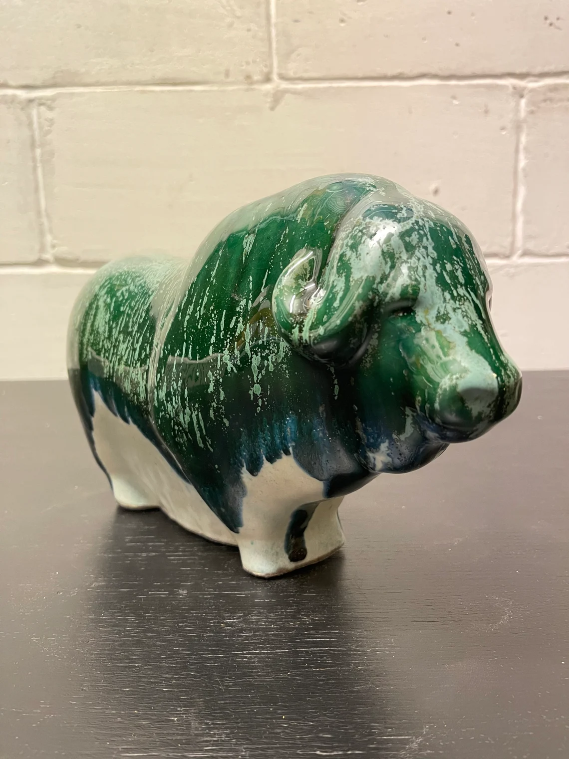 Otto Keramik Ceramic Buffalo West German Pottery Fat Lava