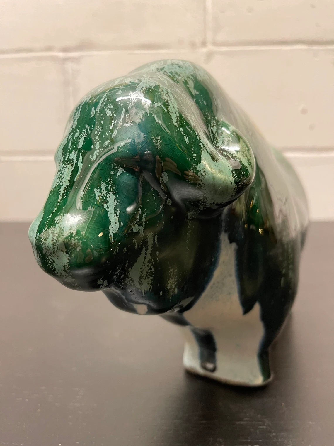 Otto Keramik Ceramic Buffalo West German Pottery Fat Lava