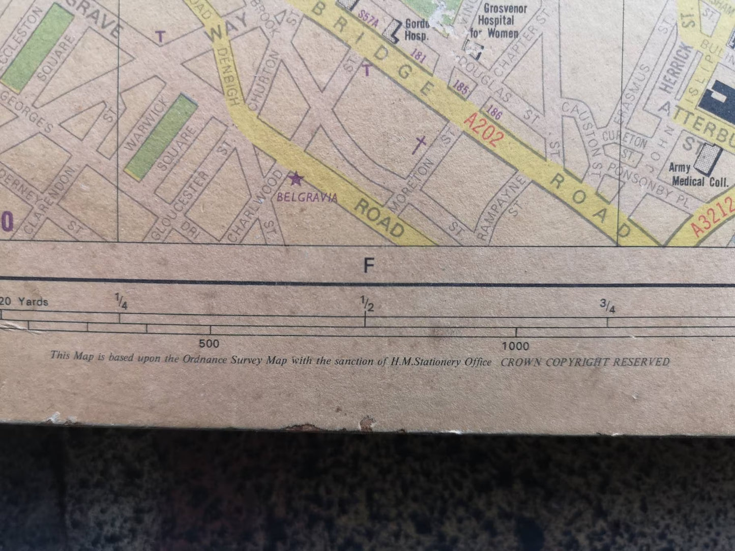 Vintage 1970s Map Of London By Geographers Map Co Ltd