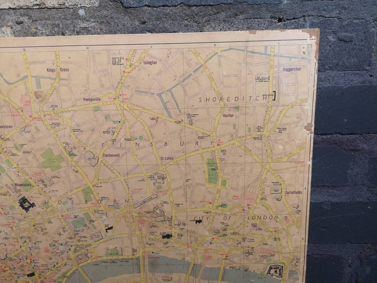 Vintage 1970s Map Of London By Geographers Map Co Ltd