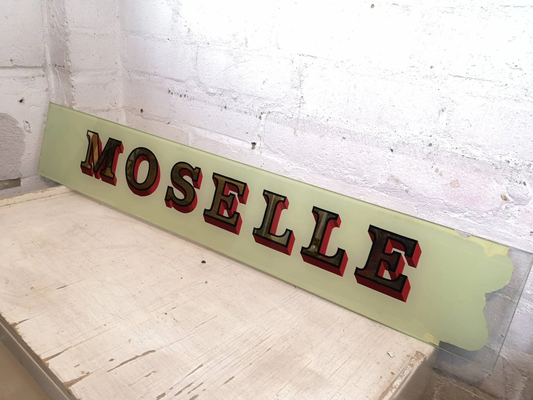 Early 1900s Hand Painted Glass Pub Signs