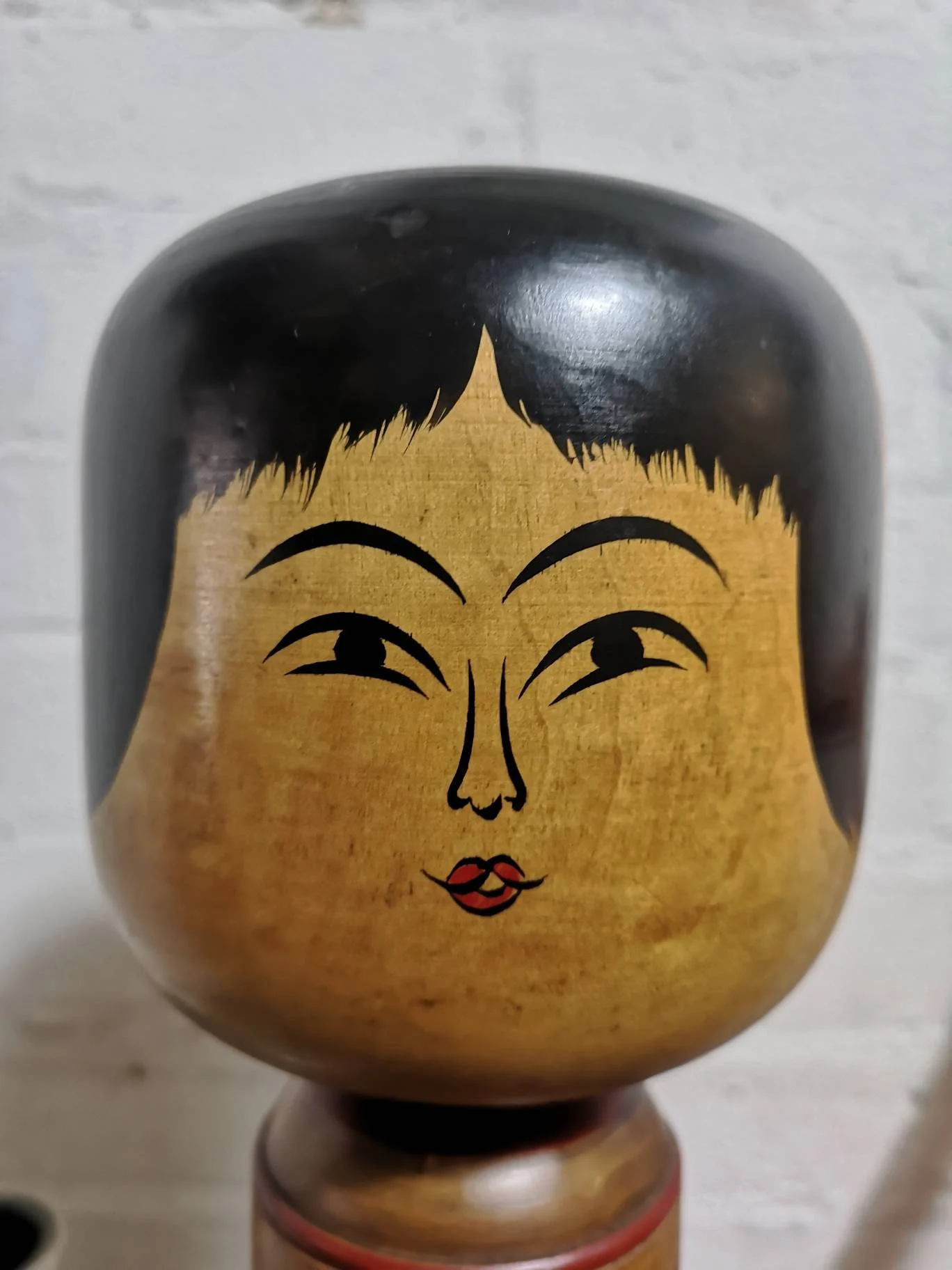 Large Vintage Japanese Yajiro Style Kokeshi Doll By Takeda Norio