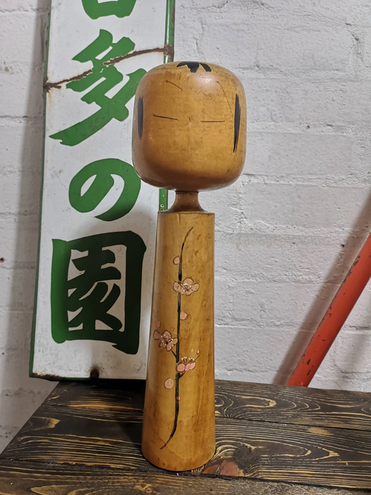 Vintage Traditional Style Japanese Kokeshi Doll By Sato Kouson