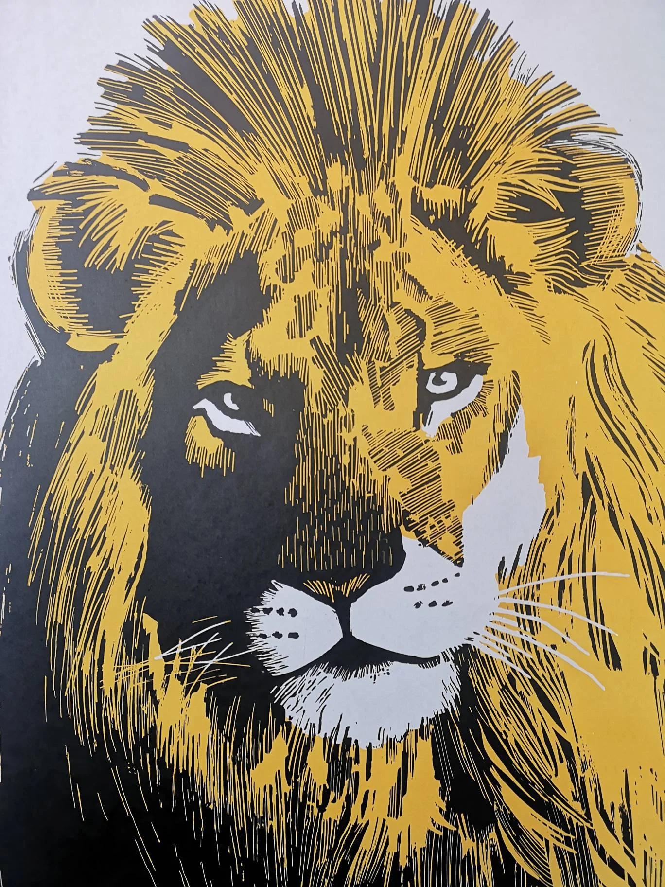 Vintage 1970s Tierpark Berlin Original Zoo Poster Advertising Of A Lion