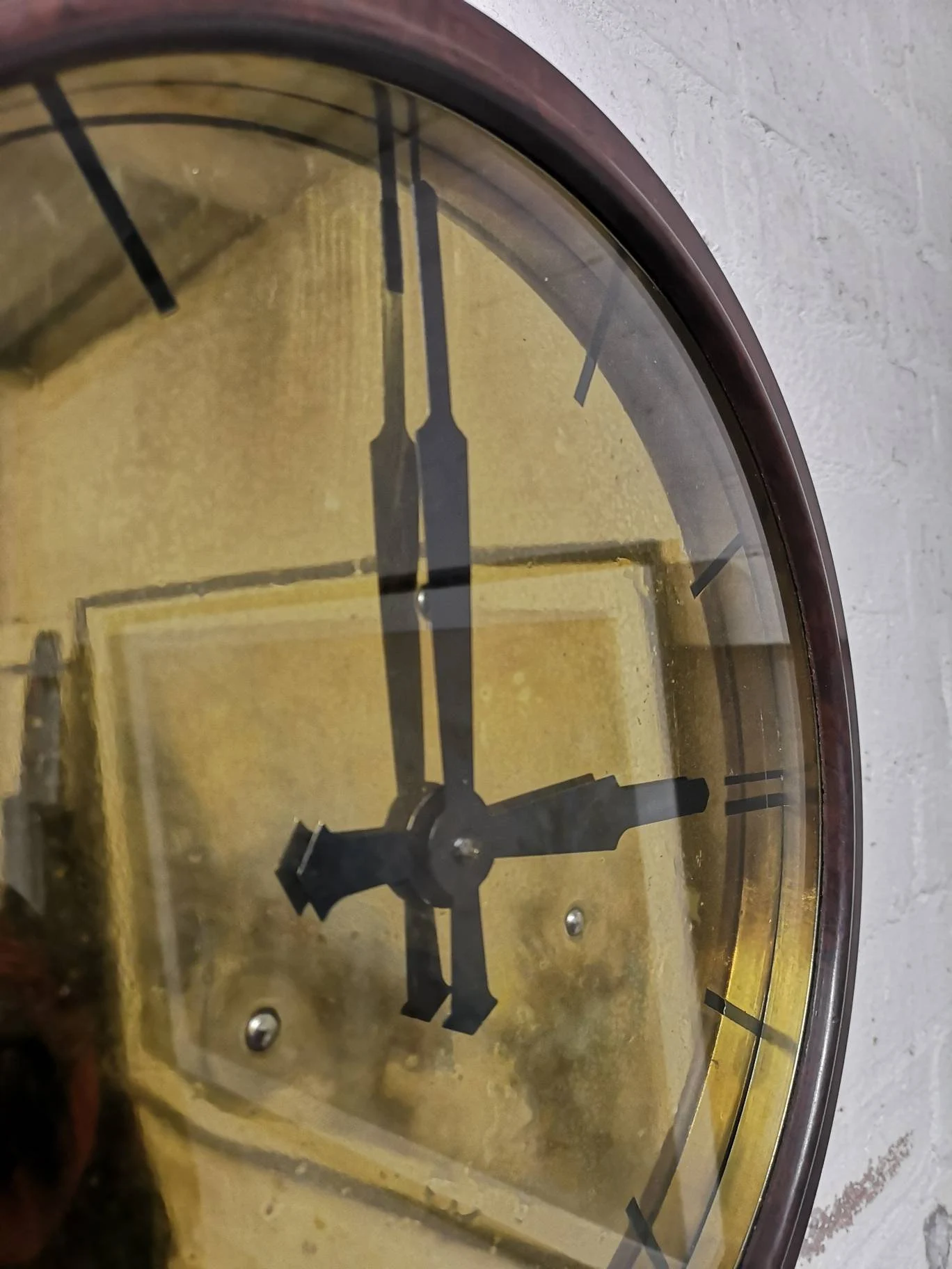 1940s Bakelite & Brass Electric Factory Clock By SEC Smiths English Clocks London
