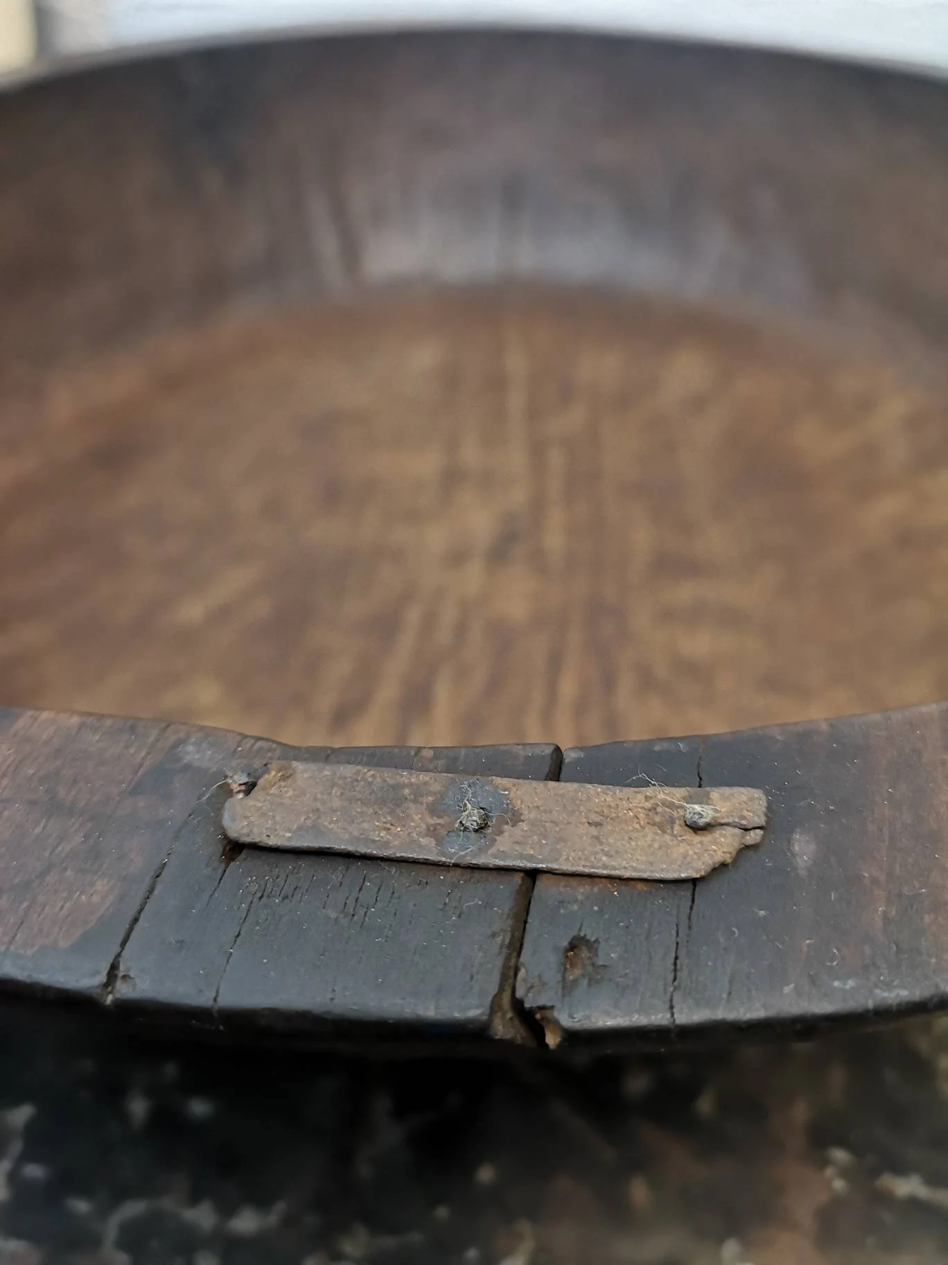 Early 1900s Large Traditional Hand Carved Wooden Japanese Bowl