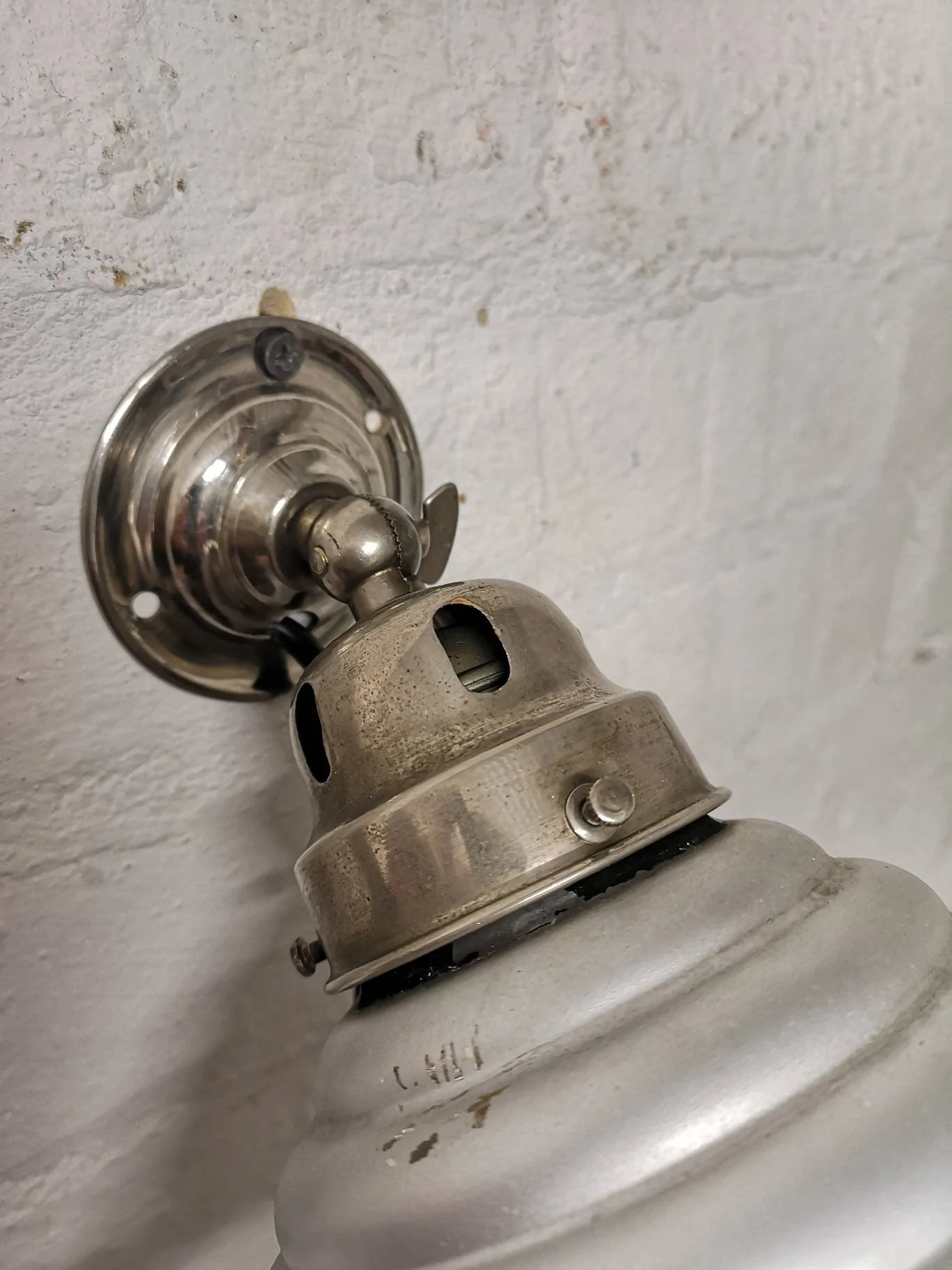 1930s Mercury Glass Wall Light By Adolf Meyer For Zeiss Ikon Germany