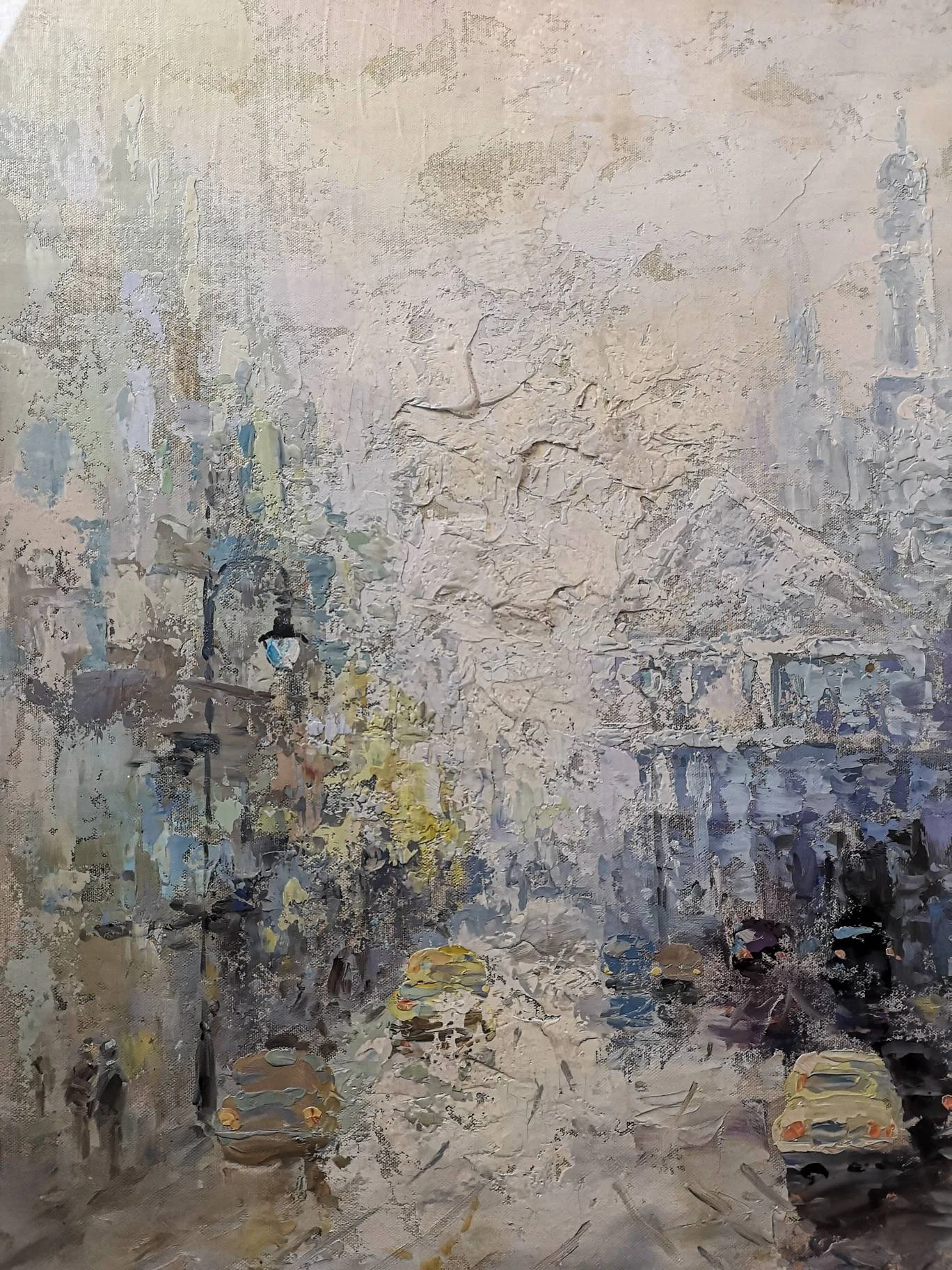Framed Oil Painting On Canvas St Pauls London Signed T Hendricks Circa 1960s