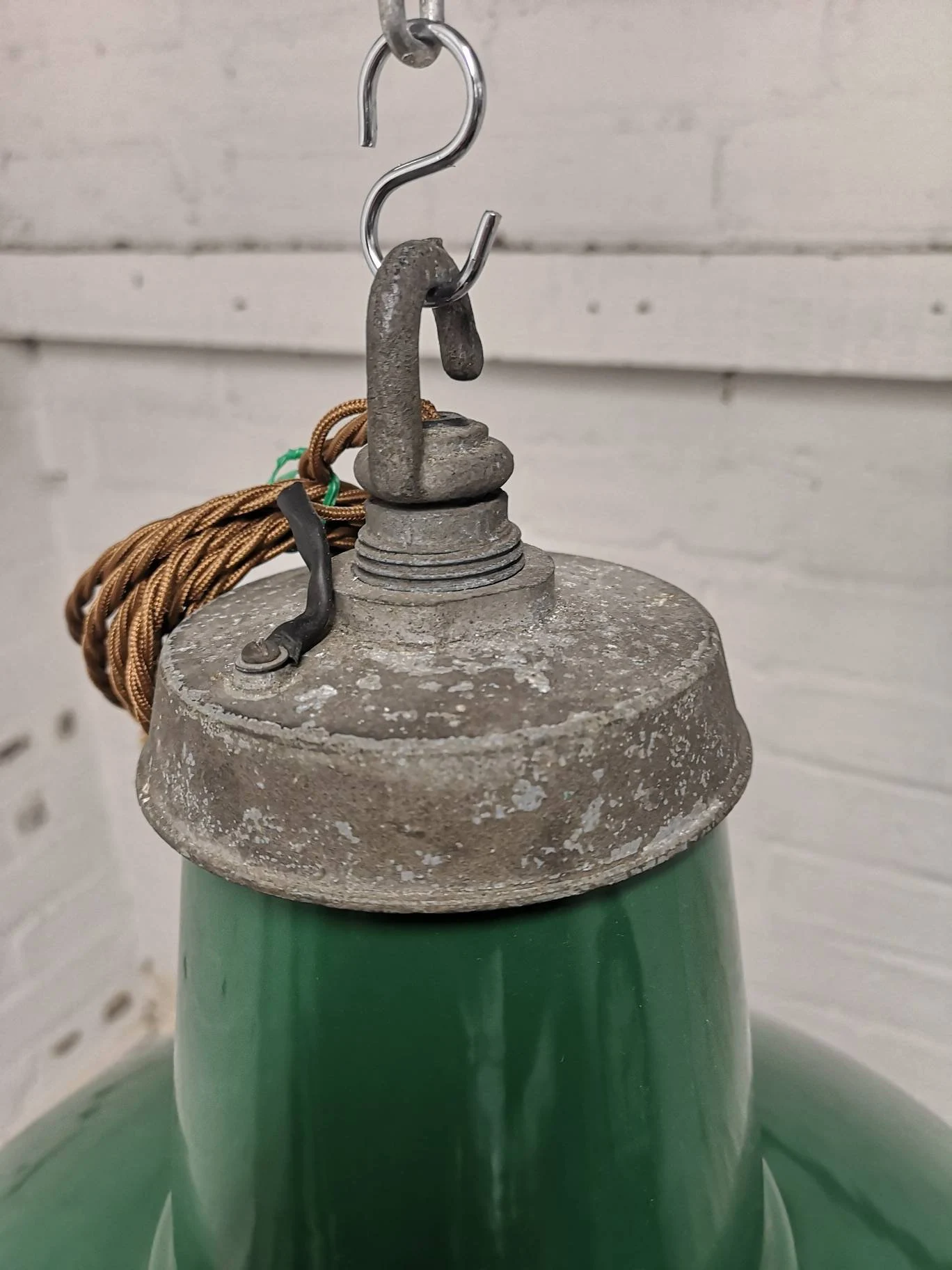 1950s Large Industrial Factory Light By Thorlux