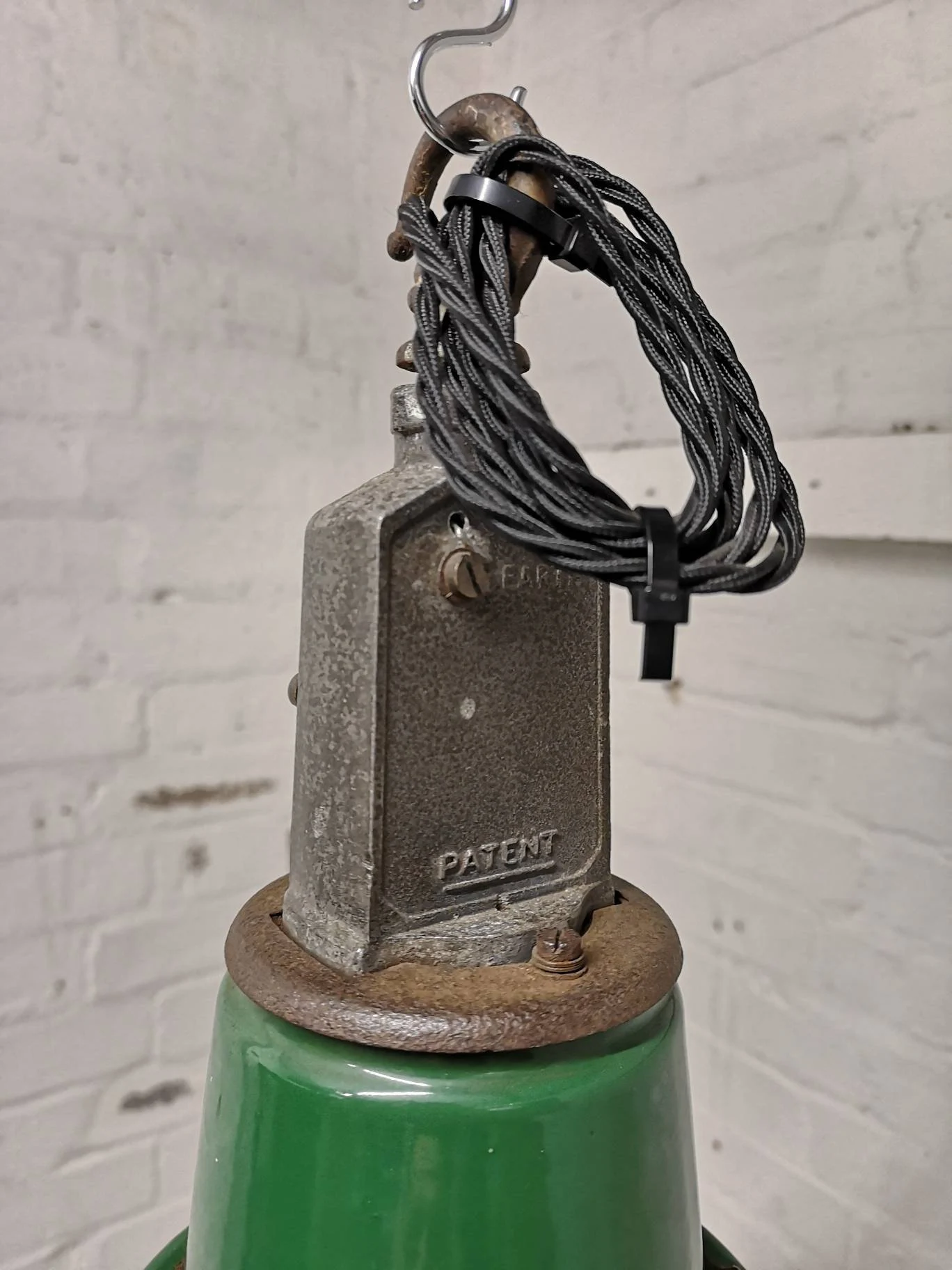 1950s Large Industrial Factory Light By Thorlux