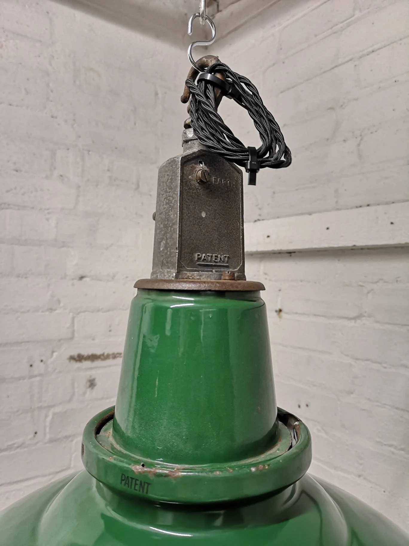 1950s Large Industrial Factory Light By Thorlux