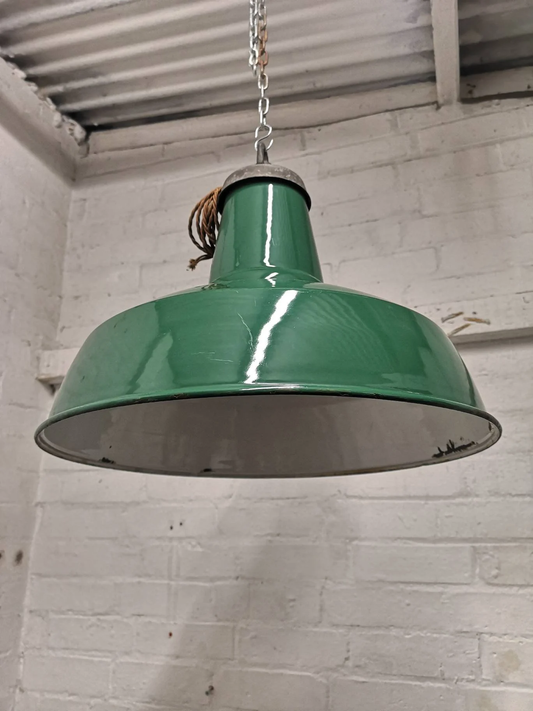 1950s Large Industrial Factory Light By Thorlux