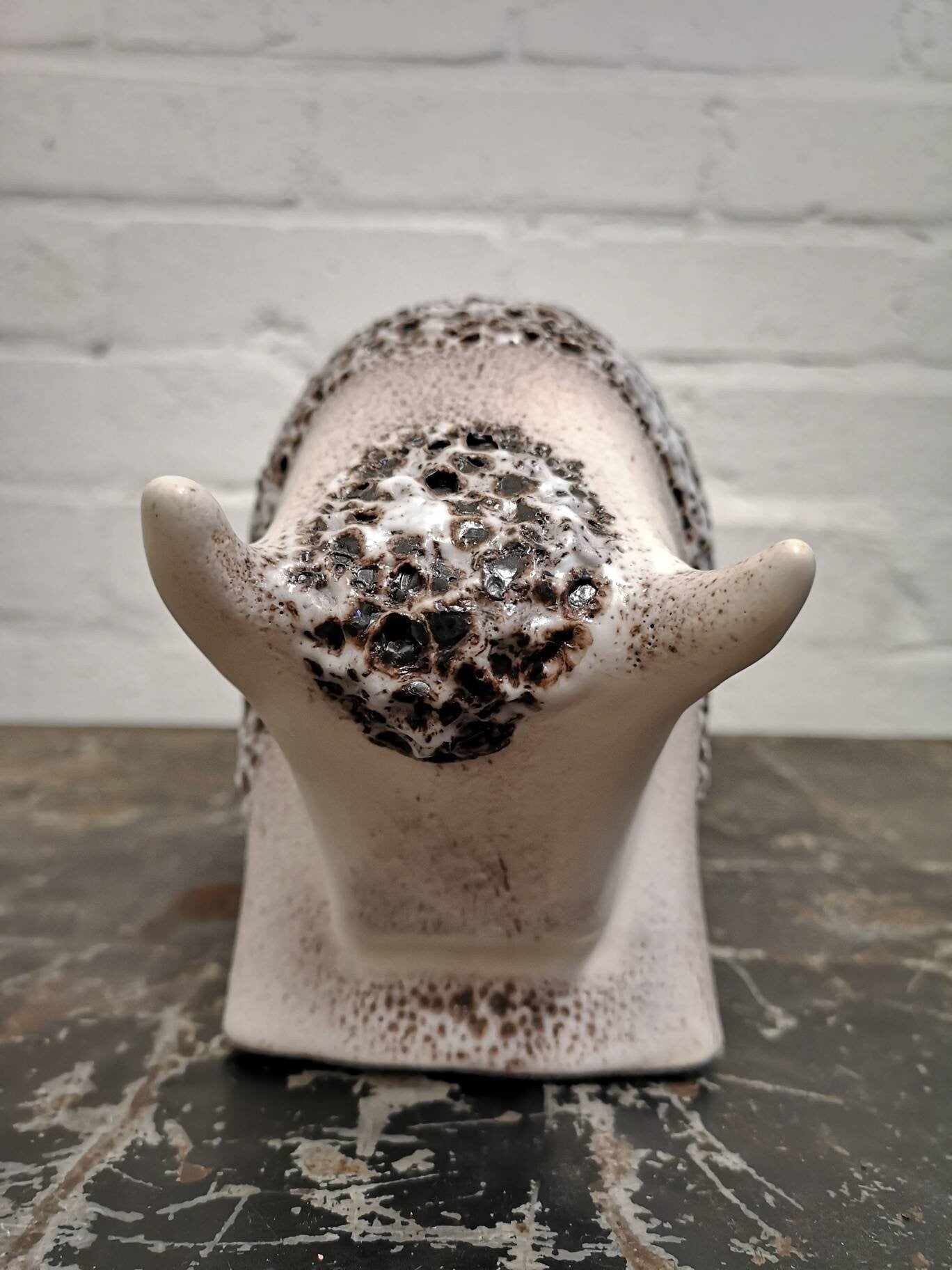 Otto Keramik Ceramic Bull West German Pottery Fat Lava