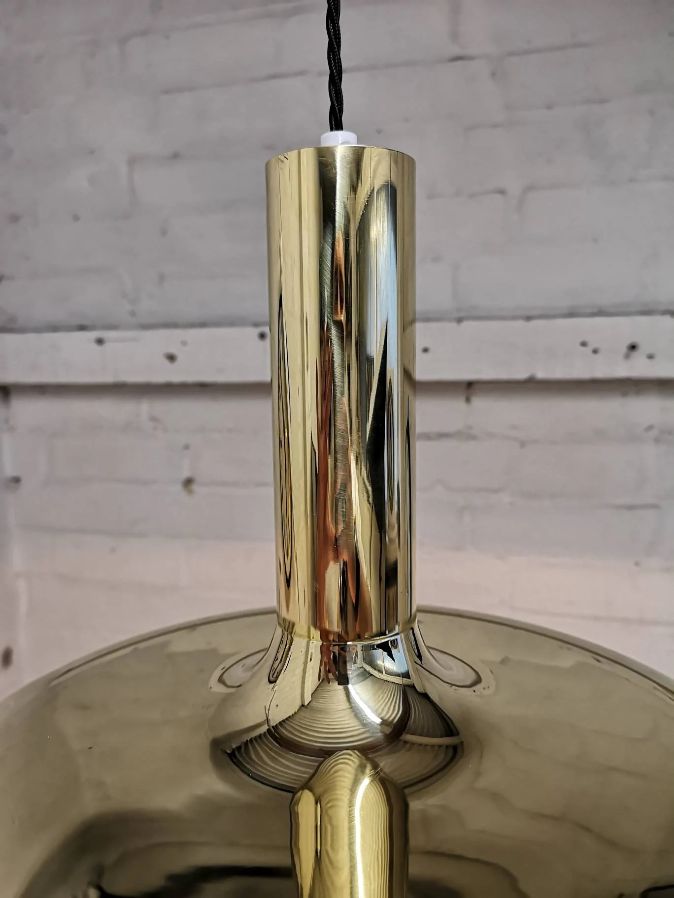 1960s Brass Pendant Lights By Sölken Germany