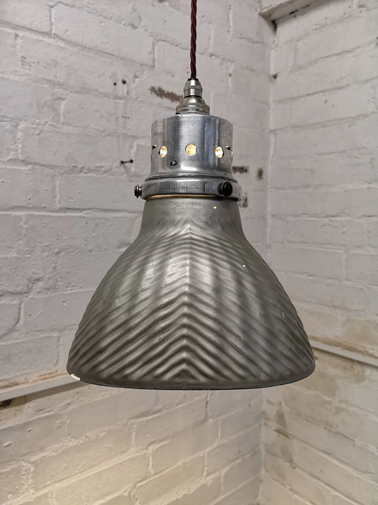 GECORAY Mercury Glass Pendant Light British 1930s