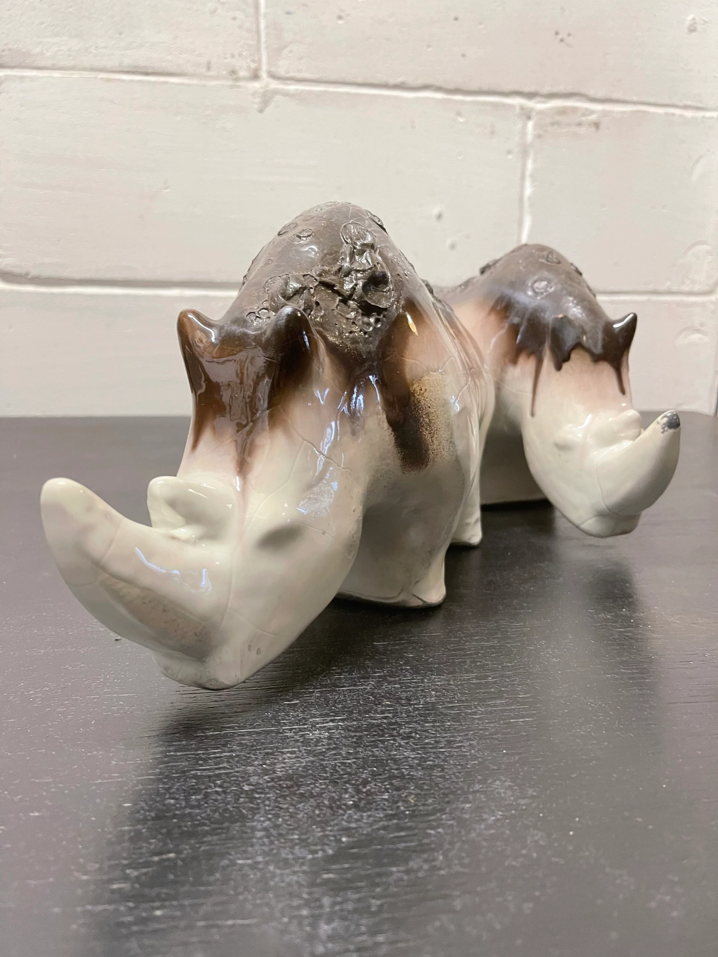 Exclusive Otto Keramik Ceramic Rhino West German Pottery Fat Lava moon