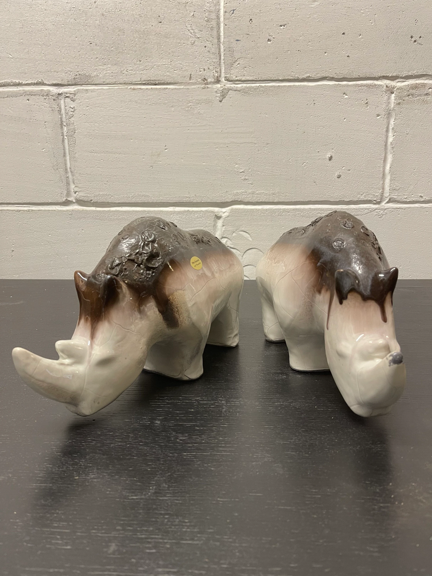 Exclusive Otto Keramik Ceramic Rhino West German Pottery Fat Lava moon