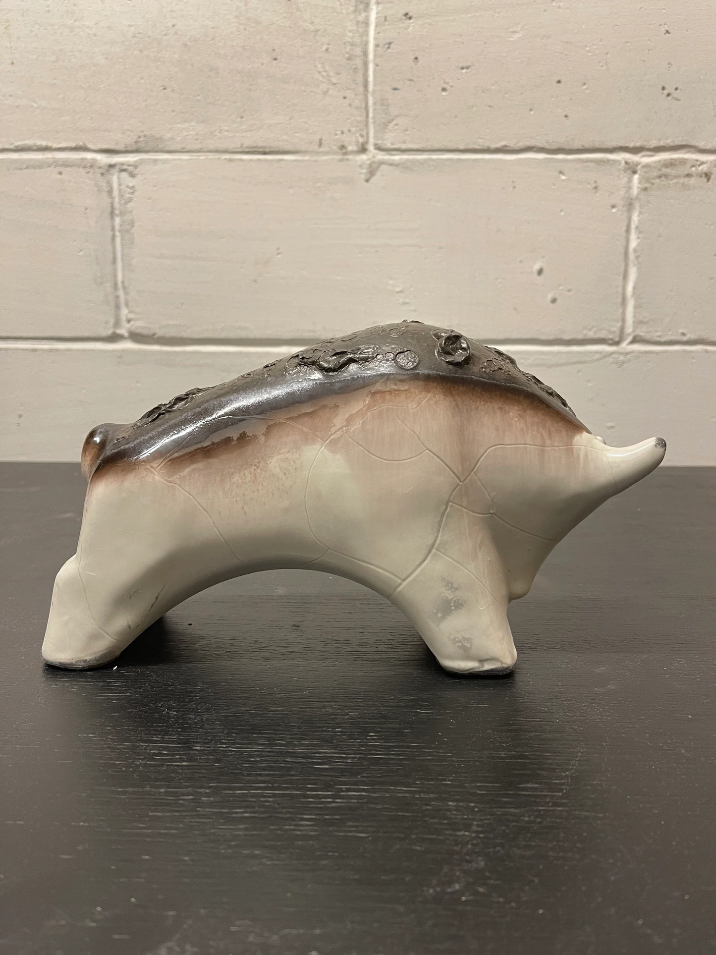 Otto Keramik Ceramic Bull West German Pottery Fat Lava