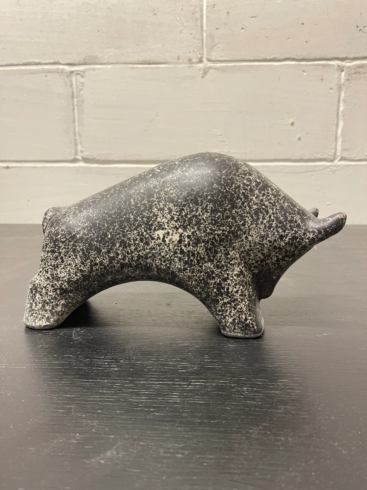 Otto Keramik Ceramic Bull West German Pottery Fat Lava