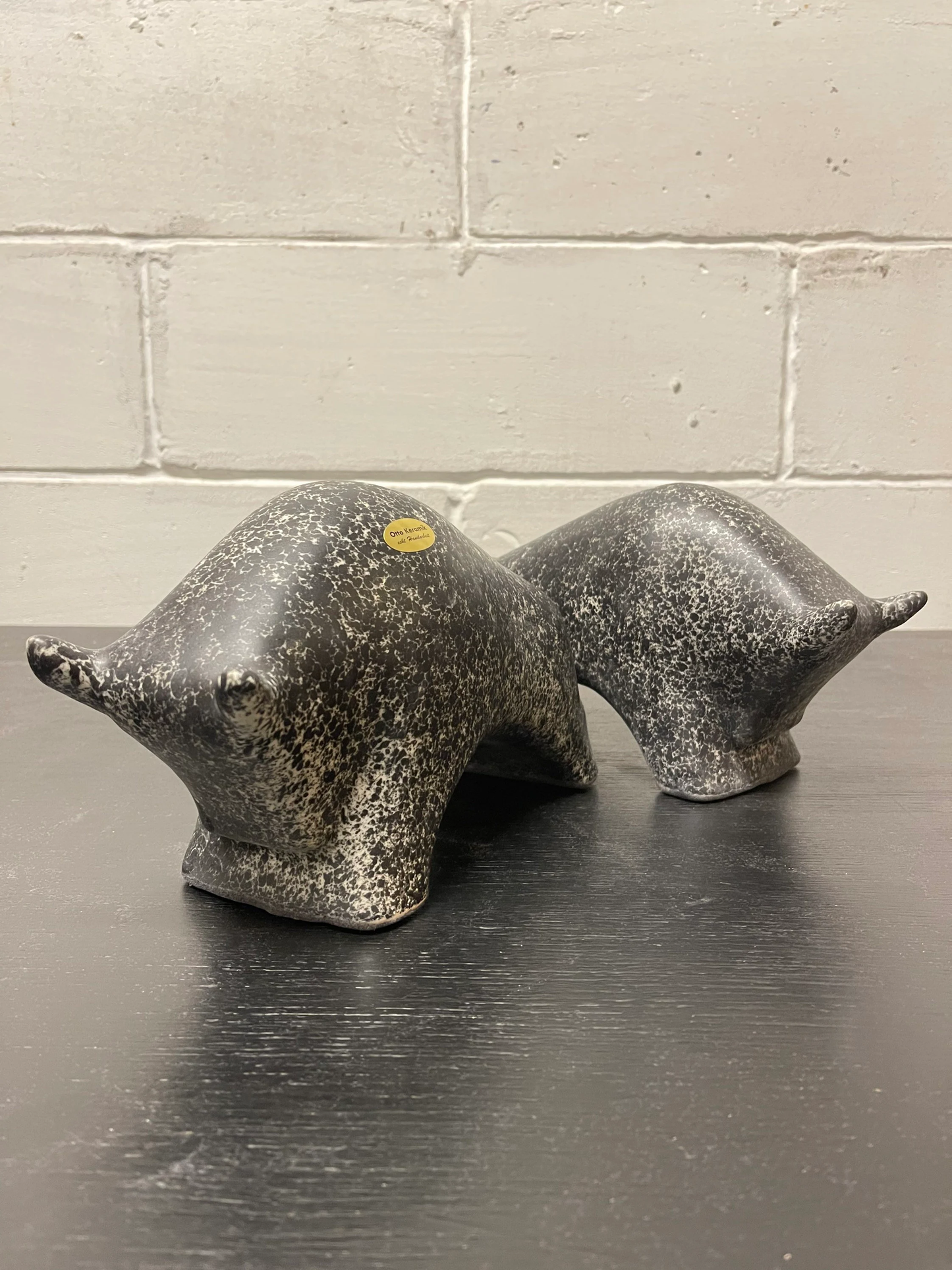 Otto Keramik Ceramic Bull West German Pottery Fat Lava