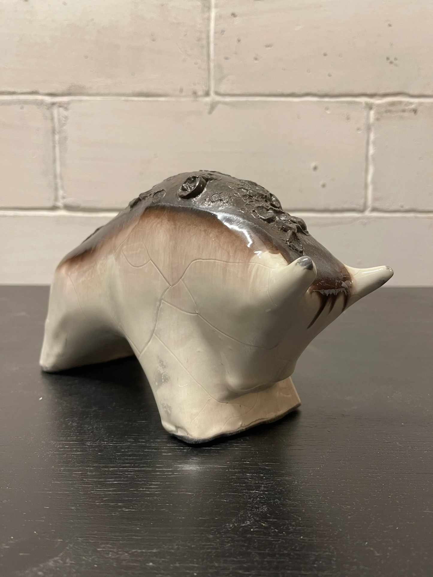 Otto Keramik Ceramic Bull West German Pottery Fat Lava