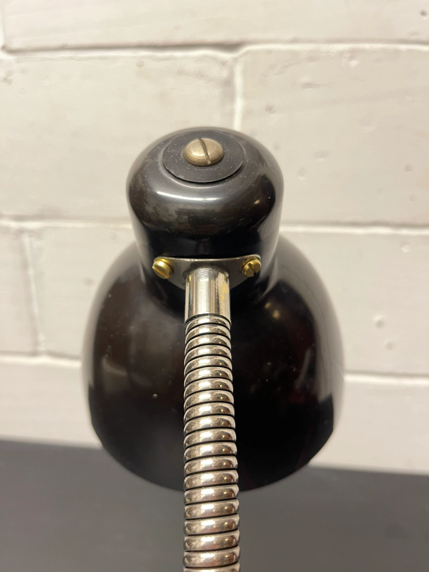 Circa 1930s Goose Neck Desk Lamp By Nolta Lux Germany
