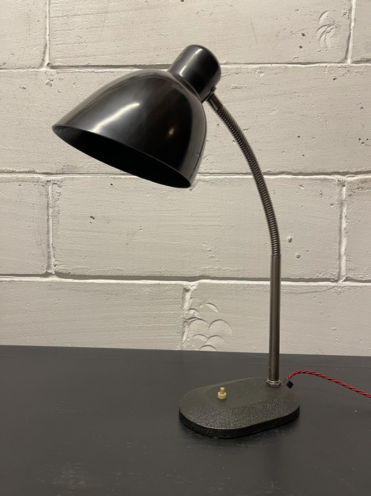 Circa 1930s Goose Neck Desk Lamp By Nolta Lux Germany