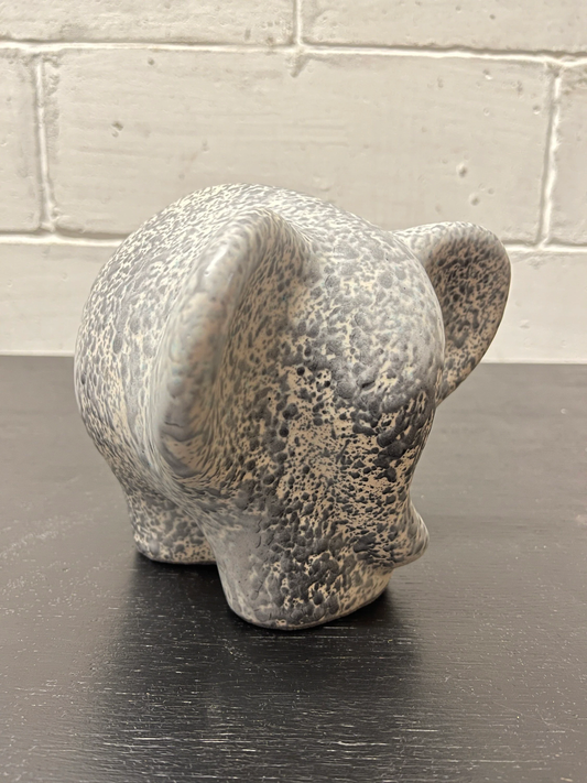 Otto Keramik Ceramic Elephant West German Pottery Fat Lava