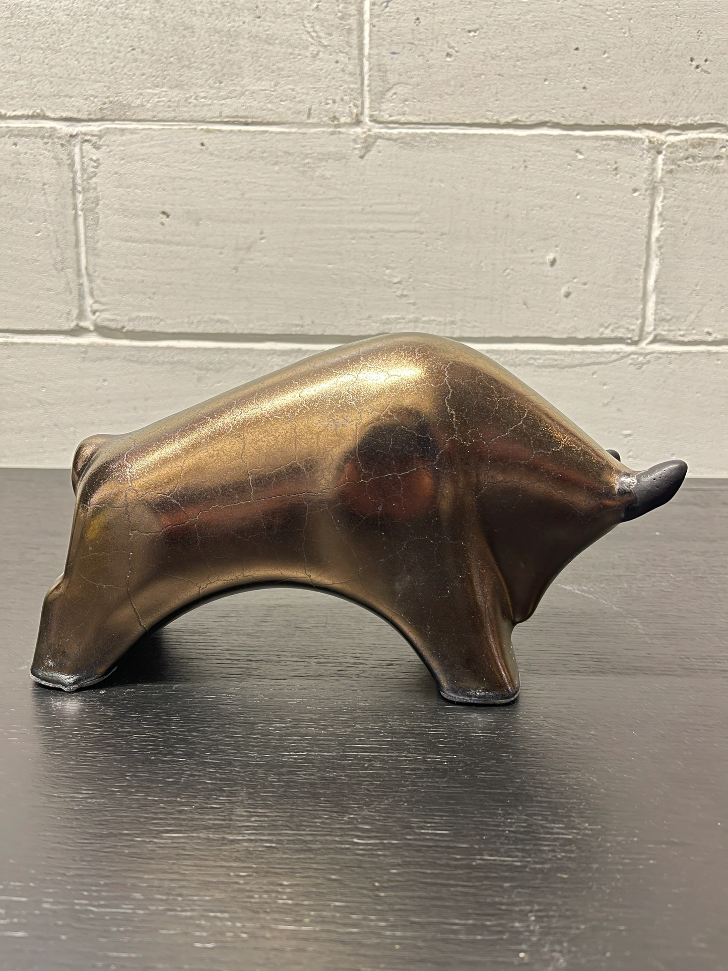 Otto Keramik Ceramic Bull West German Pottery Fat Lava