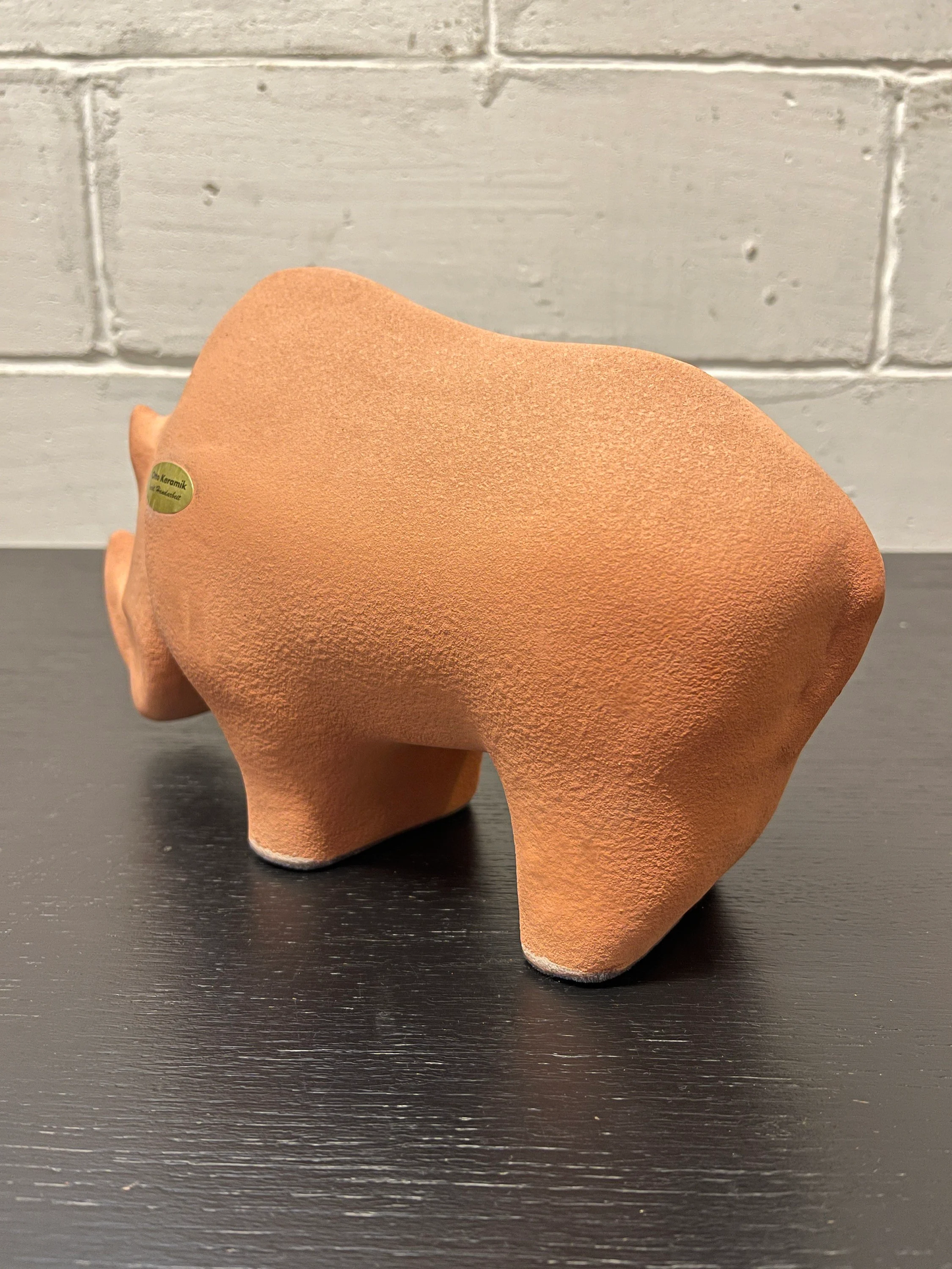 Exclusive Otto Keramik Ceramic Rhino West German Pottery Fat Lava