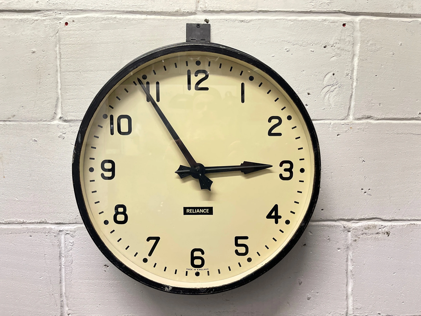 Large Vintage 1940s Industrial Station / Factory Clock By Gents Of Leicester