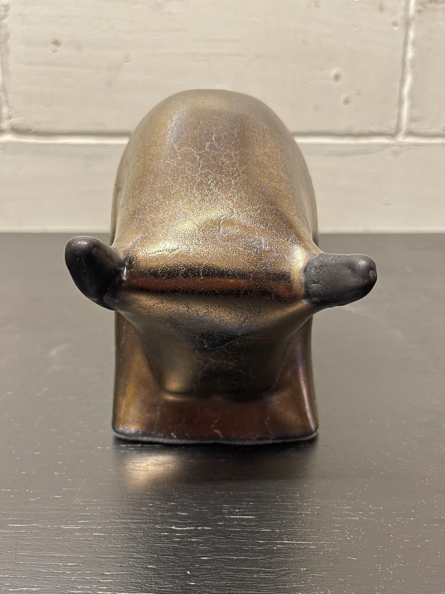 Otto Keramik Ceramic Bull West German Pottery Fat Lava