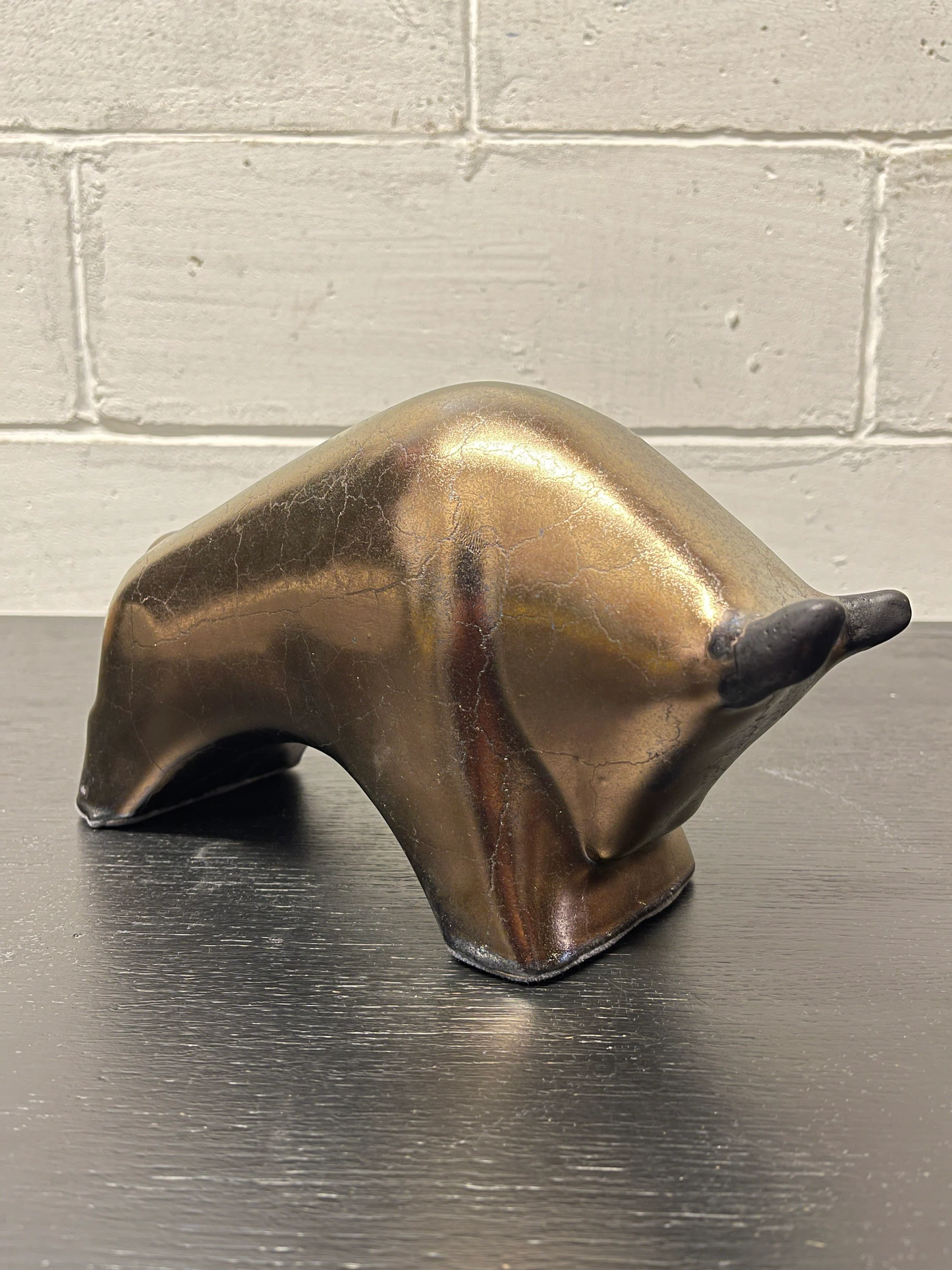 Otto Keramik Ceramic Bull West German Pottery Fat Lava